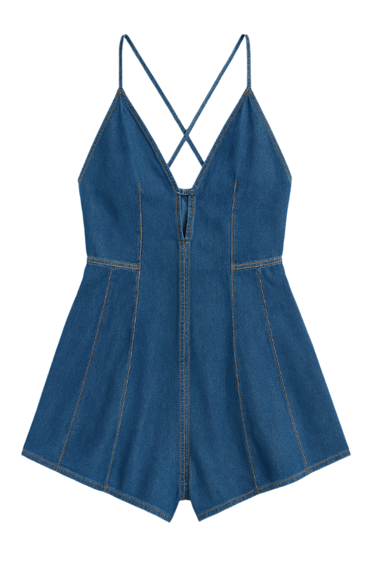 Dazed Denim Romper